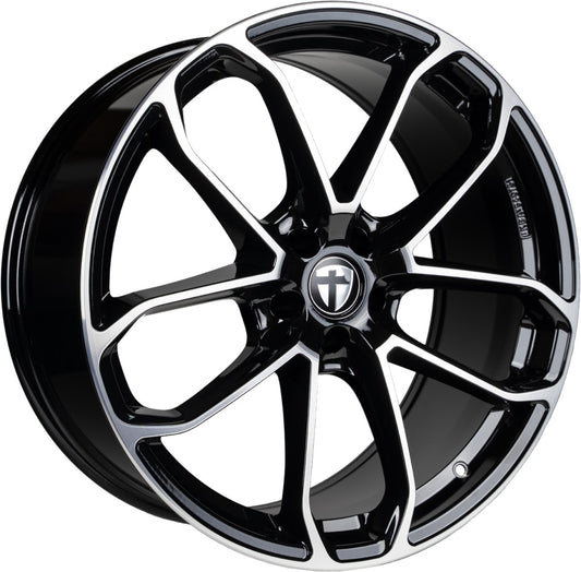 Tomason AR2 black polished Alufelge 9.5x21 Zoll ET19 LK 5x112 ML66.6