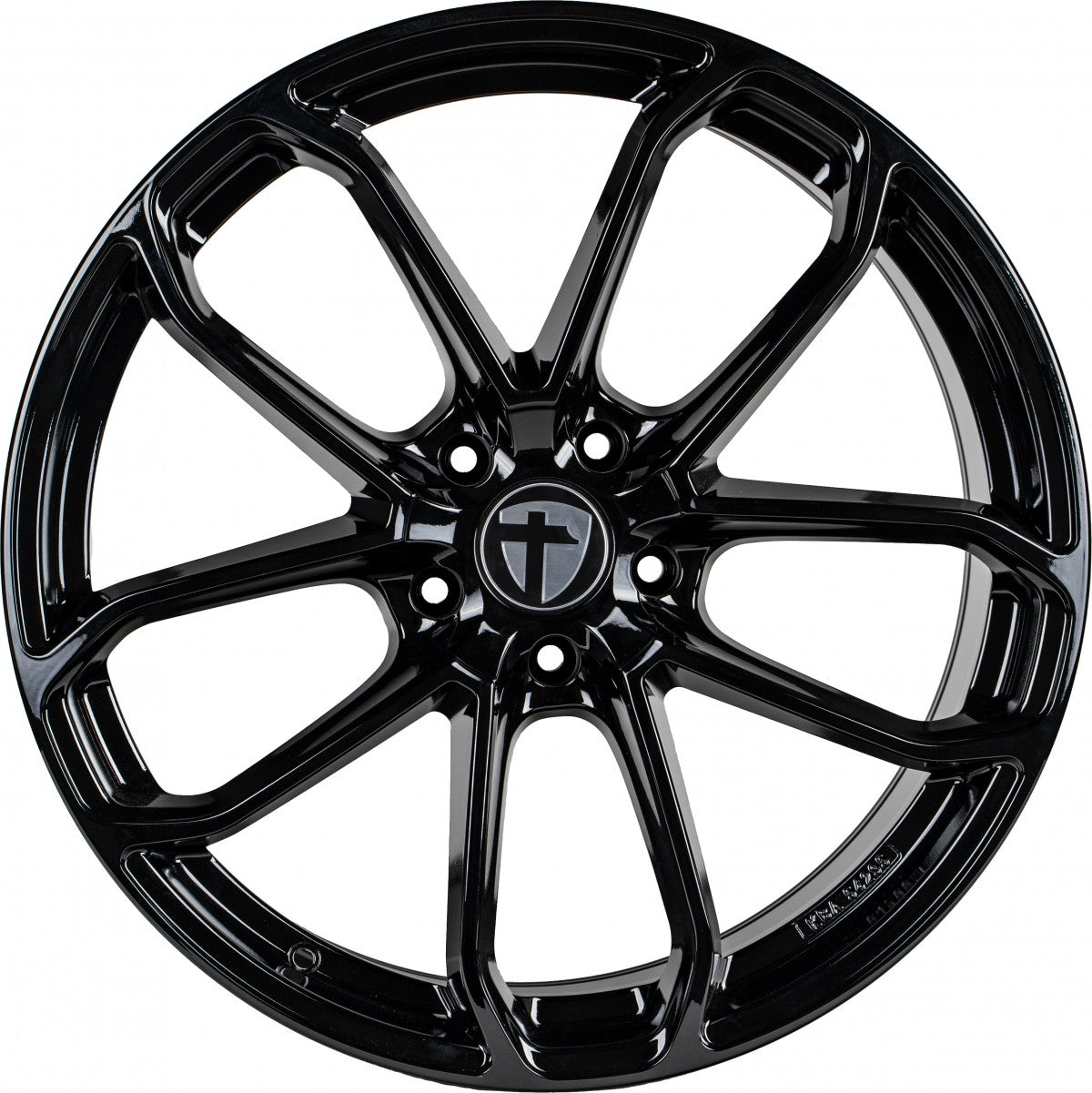 Tomason AR2 black glossy Alufelge 9.5x21 Zoll ET31 LK 5x112 ML66.6 – Bild 2