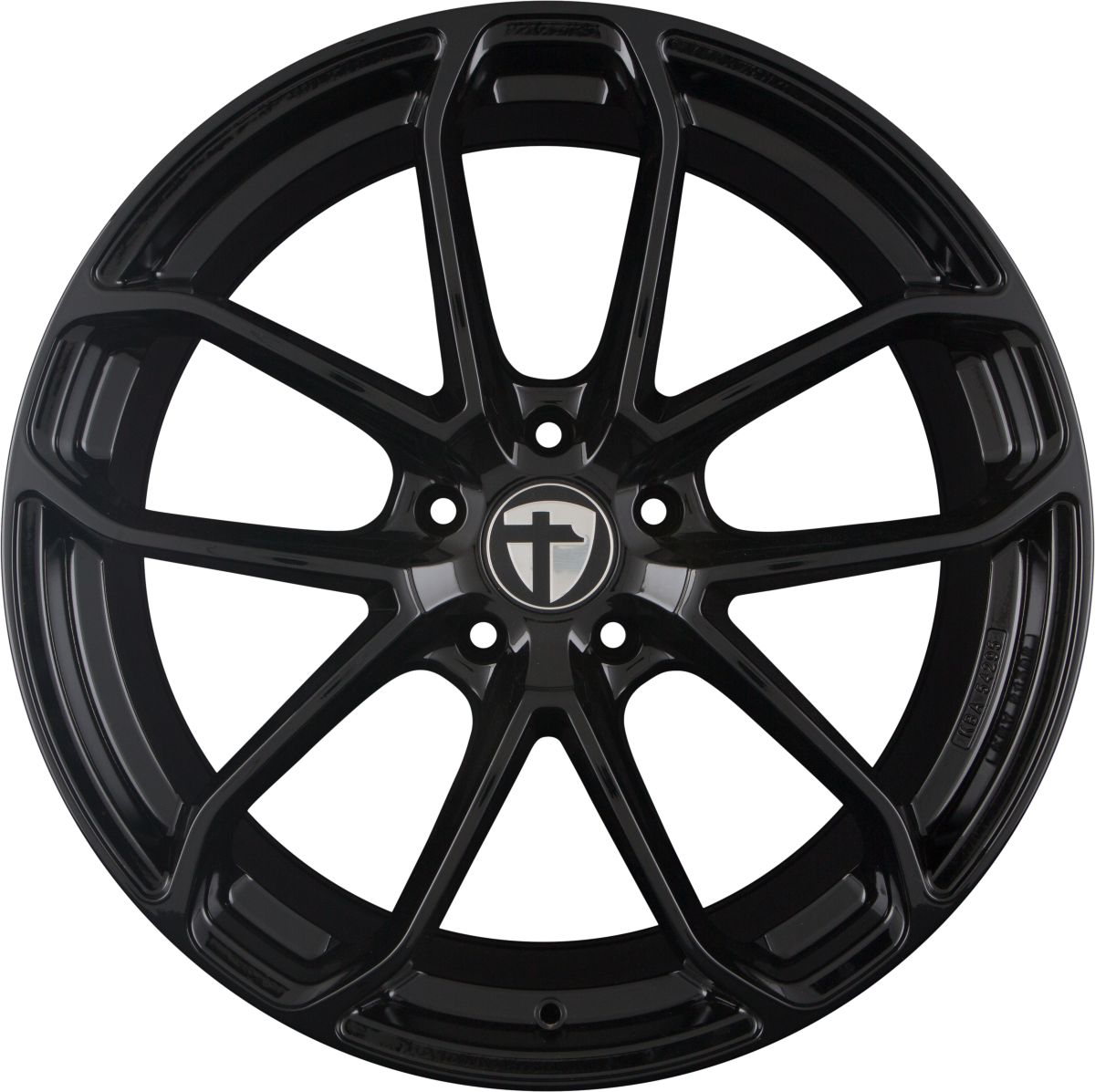 Tomason AR2 black glossy Alufelge 11x22 Zoll ET52 LK 5x130 ML71.6 – Bild 3