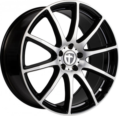 Tomason TN1 Flow black polished Alufelge 8x20 Zoll ET45 LK 5x112 ML66.6