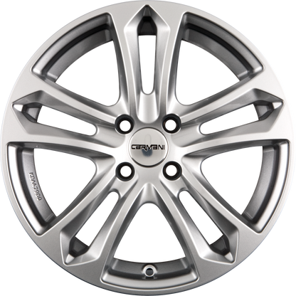 Carmani CA5 Arrow Kristall Silber (KS) Alufelge 7x16 Zoll ET45 LK 5x108 ML72.6