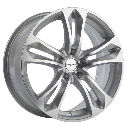 Carmani 5 Arrow kristallsilber 7.5x17 ET38 - LK5/100 ML63.4