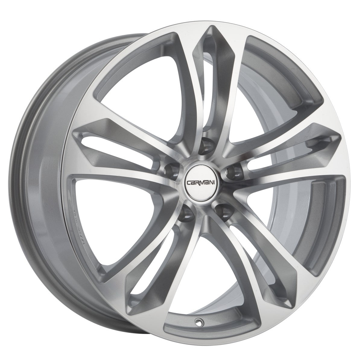 Carmani 5 Arrow kristallsilber 7.5x17 ET38 - LK5/100 ML63.4