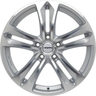 Carmani 5 Arrow kristallsilber 7.5x17 ET38 - LK5/100 ML63.4