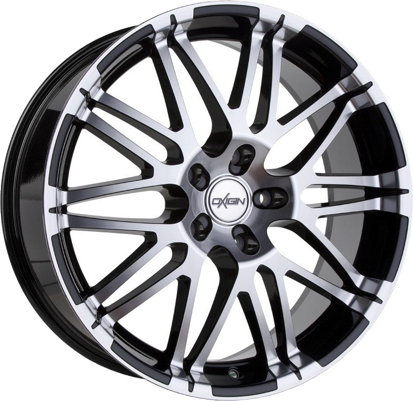 Oxigin 14 Oxrock black full polish Alufelge 8.5x18 Zoll ET42 LK 5x114.3 ML72.6