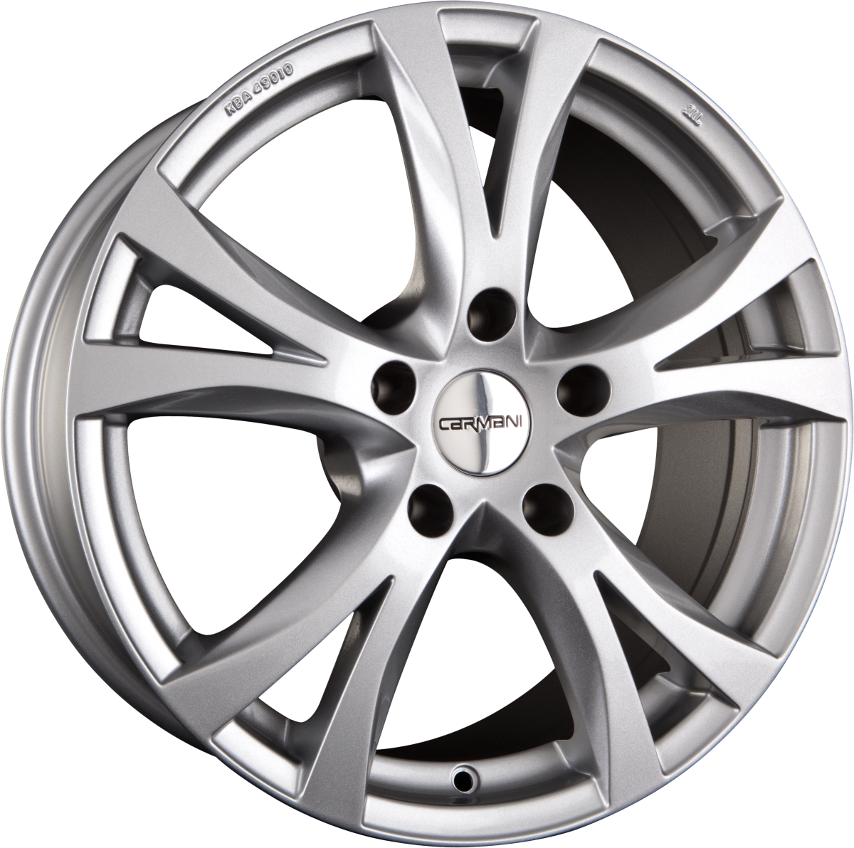 Carmani CA9 Compete Kristall Silber (KS) Alufelge 7.5x17 Zoll ET35 LK 5x112 ML66.6 – Bild 2