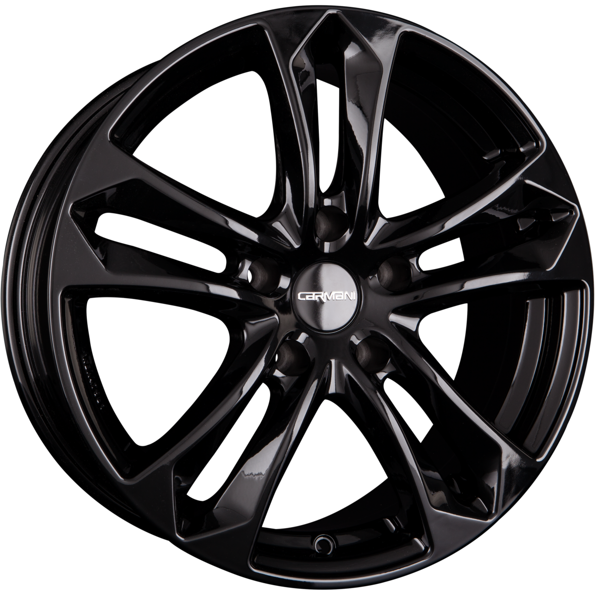 Carmani CA5 Arrow Black (B) Alufelge 7x16 Zoll ET47 LK 5x112 ML66.6 – Bild 2