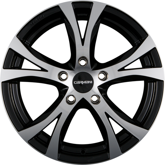 Carmani CA9 Compete Black Polish (BP) Alufelge 6.5x16 Zoll ET49 LK 5x112 ML66.6
