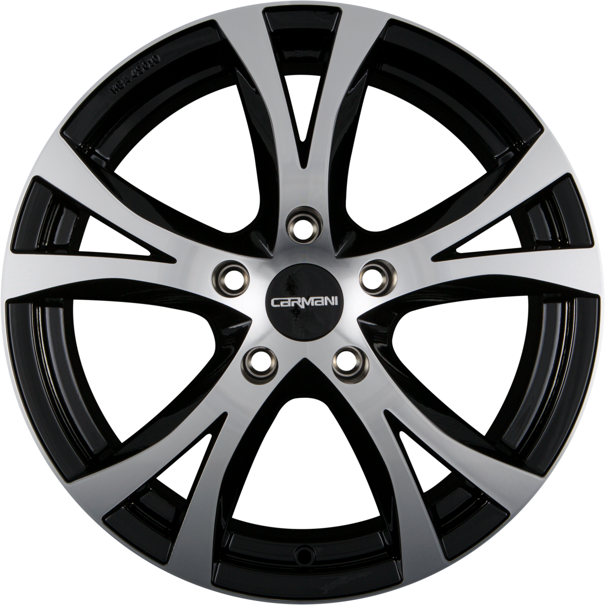 Carmani CA9 Compete Black Polish (BP) Alufelge 6.5x16 Zoll ET49 LK 5x112 ML66.6