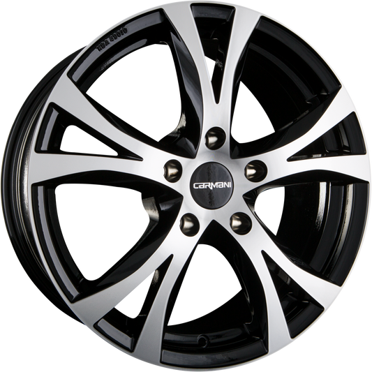 Carmani CA9 Compete Black Polish (BP) Alufelge 6.5x16 Zoll ET49 LK 5x112 ML66.6 – Bild 2