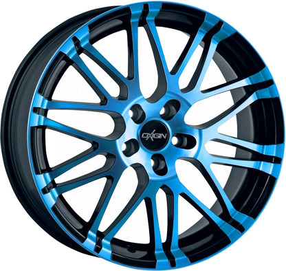 Oxigin 14 Oxrock light blue polish Alufelge 8.5x18 Zoll ET35 LK 5x112 ML72.6