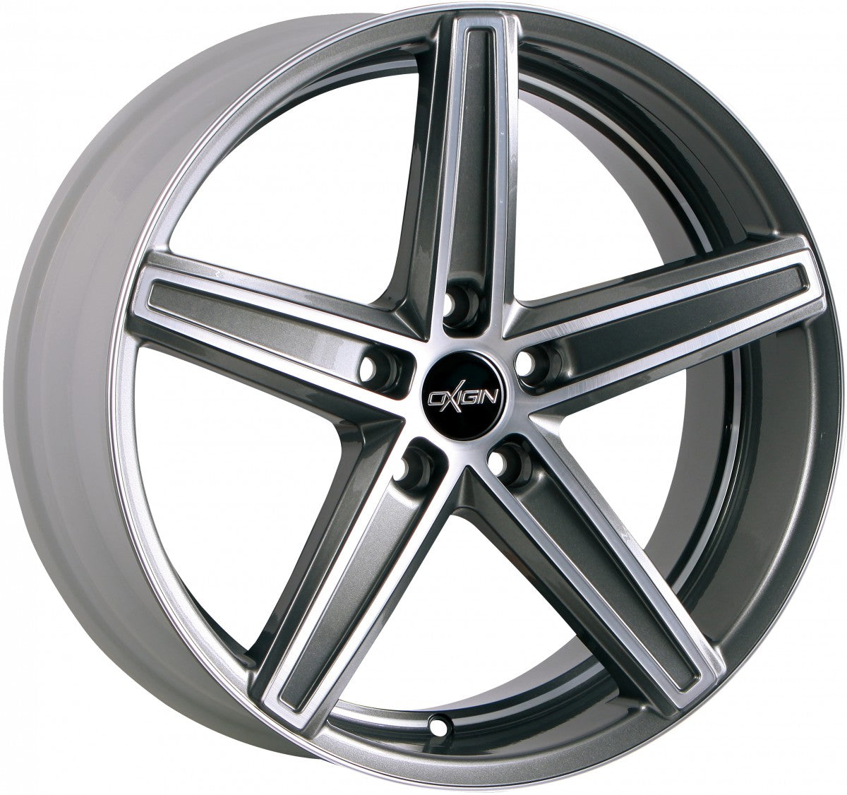 Oxigin 18 Concave graphit full polish HD Alufelge 8.5x18 Zoll ET45 LK 5x108 ML72.6