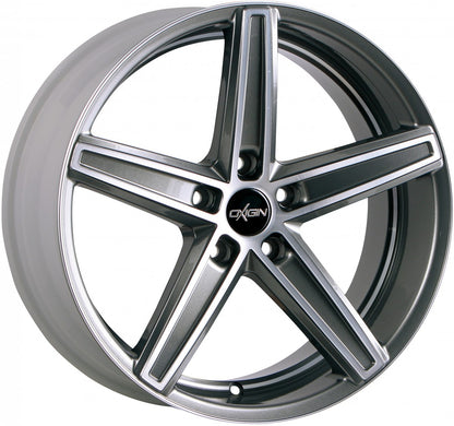 Oxigin 18 Concave graphit full polish HD Alufelge 8.5x18 Zoll ET45 LK 5x108 ML72.6