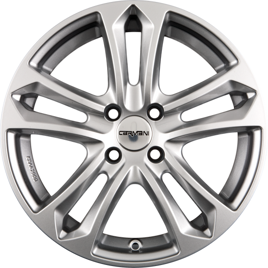 Carmani CA5 Arrow Kristall Silber (KS) Alufelge 7.5x17 Zoll ET42 LK 5x120 ML72.6