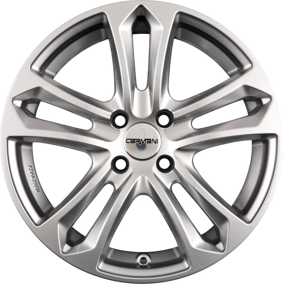 Carmani CA5 Arrow Kristall Silber (KS) Alufelge 7.5x17 Zoll ET42 LK 5x120 ML72.6