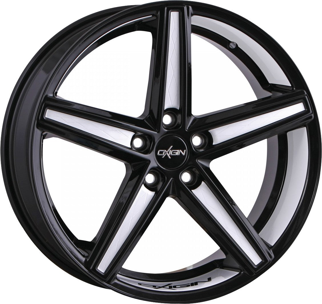 Oxigin 18 Concave black foil white Alufelge 9x20 Zoll ET45 LK 5x112 ML66.6