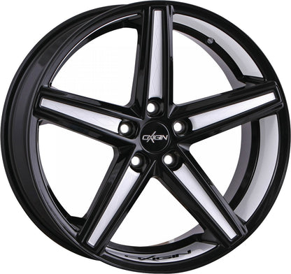 Oxigin 18 Concave black foil white Alufelge 9x20 Zoll ET45 LK 5x112 ML66.6