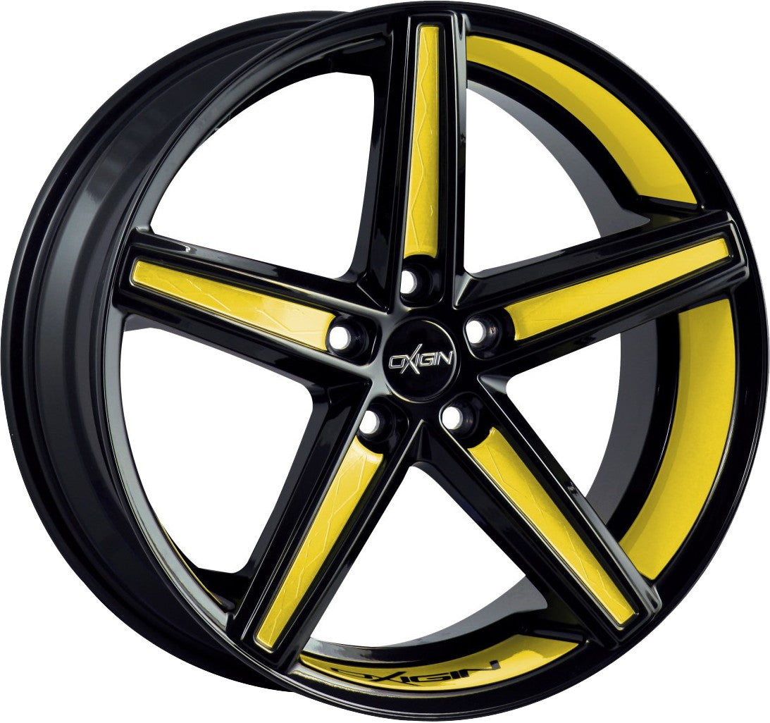 Oxigin 18 Concave black foil primerose Alufelge 8.5x19 Zoll ET23 LK 5x112 ML66.6