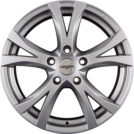 Carmani CA9 Compete Kristall Silber (KS) Alufelge 8x18 Zoll ET45 LK 5x114.3 ML72.6