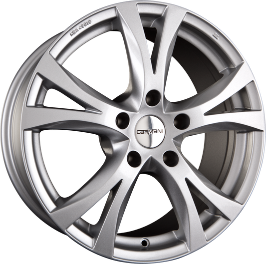 Carmani CA9 Compete Kristall Silber (KS) Alufelge 8x18 Zoll ET45 LK 5x114.3 ML72.6 – Bild 2