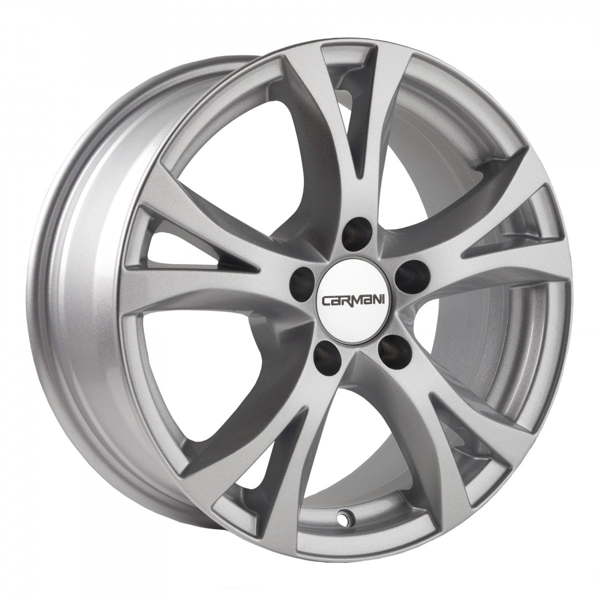 Carmani 9 Compete kristallsilber 6.5x15 ET45 - LK5/108 ML63.4