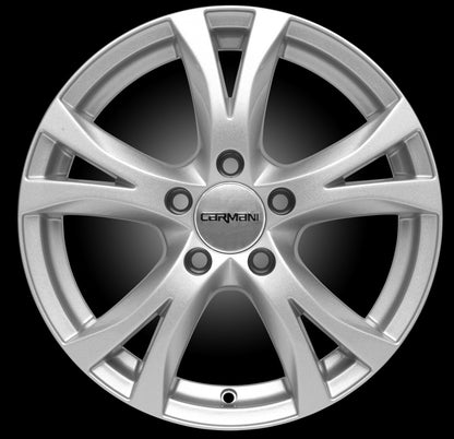 Carmani 9 Compete kristallsilber 6.5x15 ET45 - LK5/108 ML63.4