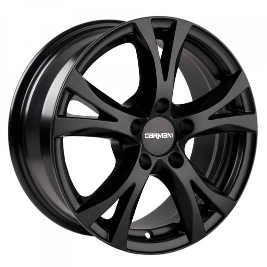 Carmani 9 Compete black matt 6.5x15 ET48 - LK5/112 ML57.1