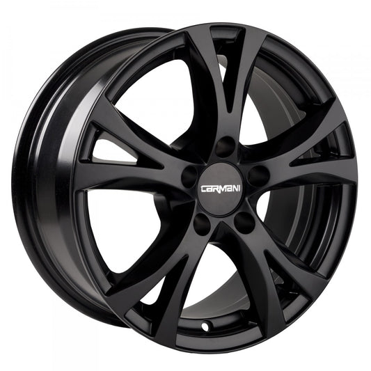 Carmani 9 Compete black matt 6.5x15 ET48 - LK5/112 ML57.1
