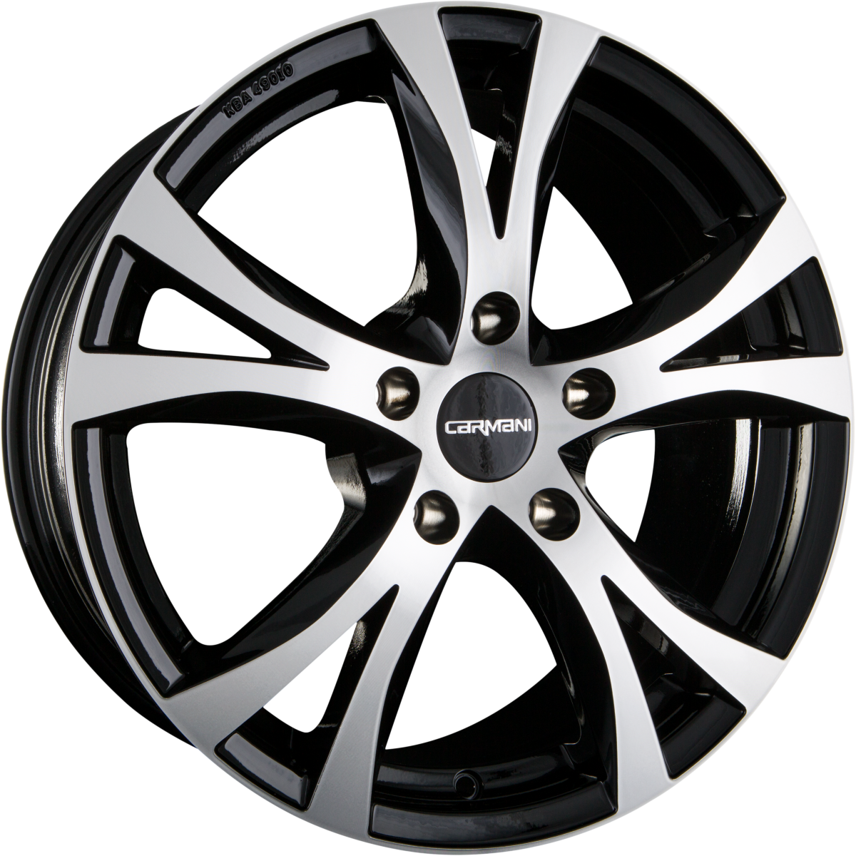 Carmani CA9 Compete Black Polish (BP) Alufelge 6.5x15 Zoll ET48 LK 5x112 ML57.1 – Bild 2