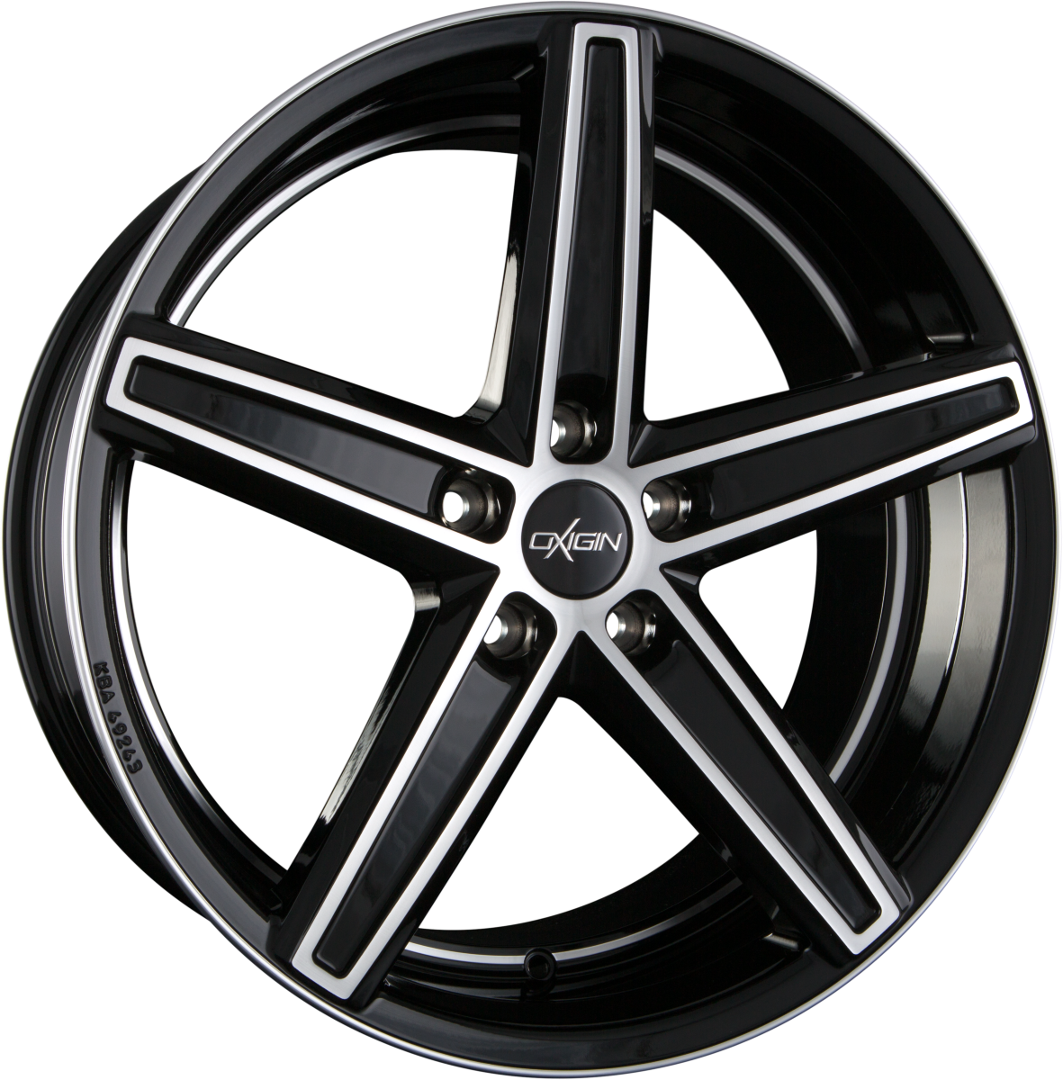 Oxigin 18 Concave black full polish HD Alufelge 10.5x20 Zoll ET50 LK 5x114.3 ML72.6 – Bild 4