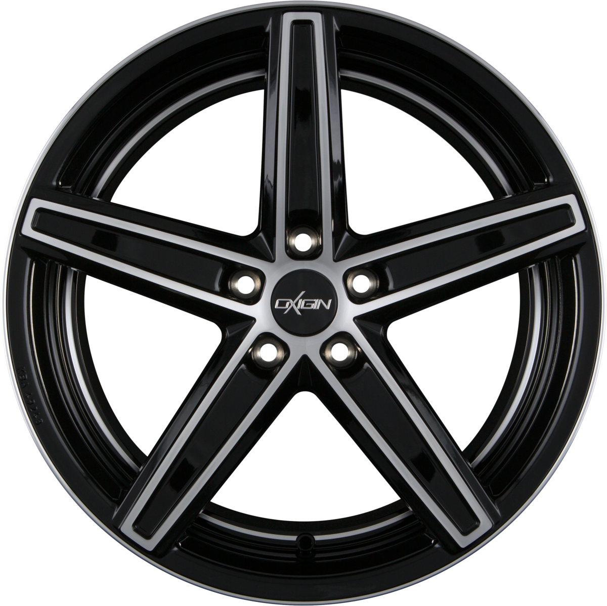 Oxigin 18 Concave black full polish HD Alufelge 7.5x17 Zoll ET48 LK 5x114.3 ML72.6 – Bild 3