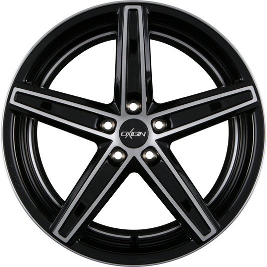 Oxigin OX18 Concave Black Full Polish mit Hinterdrehung (BFPHD) Alufelge 7.5x17 Zoll ET40 LK 5x105 ML56.6