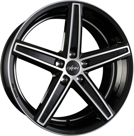 Oxigin OX18 Concave Black Full Polish mit Hinterdrehung (BFPHD) Alufelge 7.5x17 Zoll ET40 LK 5x105 ML56.6 – Bild 2