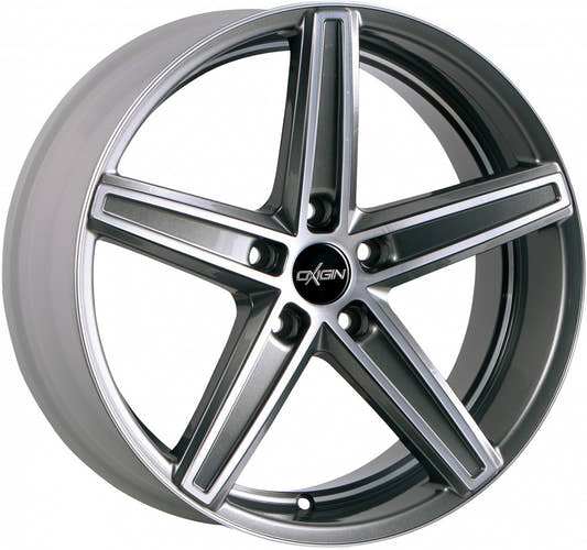 Oxigin 18 Concave graphit full polish HD Alufelge 9.5x19 Zoll ET44 LK 5x130 ML71.6