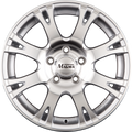 Magma Centero lichtsilber-poliert Alufelge 7x16 Zoll ET45 LK 5x108 ML70.1