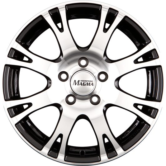 Magma Centero lavaschwarz-poliert Alufelge 7.5x17 Zoll ET47 LK 5x108 ML70.1