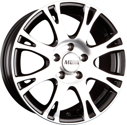 Magma Centero lavaschwarz-poliert Alufelge 7.5x17 Zoll ET47 LK 5x108 ML70.1 – Bild 2