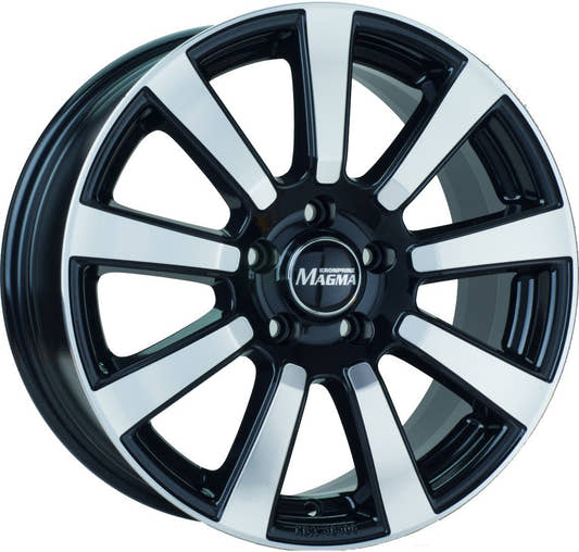 Magma Interio lavaschwarz-poliert Alufelge 7x16 Zoll ET45 LK 5x114.3 ML70.1