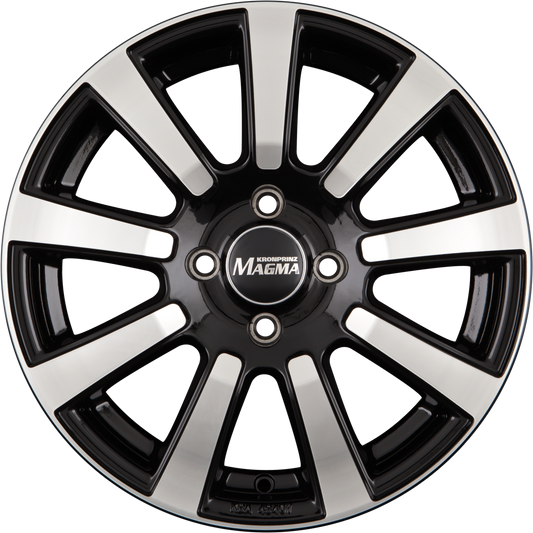 Magma Interio lavaschwarz-poliert Alufelge 7x16 Zoll ET45 LK 5x120 ML72.6
