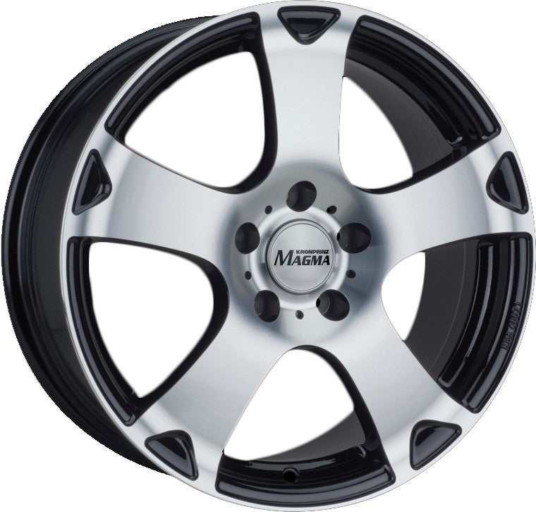 Magma Seismo lavaschwarz-poliert Alufelge 6x14 Zoll ET38 LK 4x108 ML63.4
