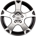 Magma Seismo lavaschwarz-poliert Alufelge 6x15 Zoll ET35 LK 4x98 ML63.4