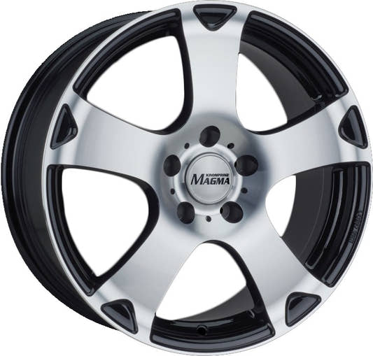 Magma Seismo lavaschwarz-poliert Alufelge 7x16 Zoll ET20 LK 5x120 ML74.1