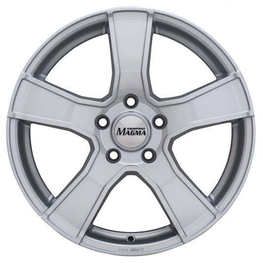 Magma Tezzo lichtsilber-lackiert Alufelge 6.5x15 Zoll ET24 LK 4x108 ML65 – Bild 2