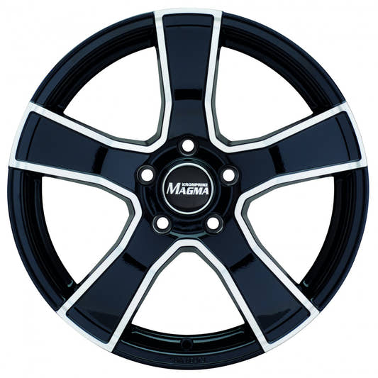Magma Tezzo lavaschwarz-poliert Alufelge 6.5x15 Zoll ET24 LK 4x108 ML65 – Bild 2