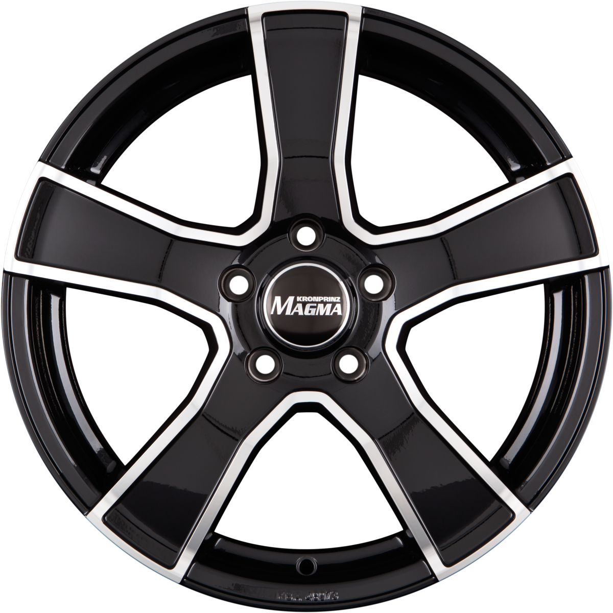 Magma Tezzo lavaschwarz-poliert Alufelge 6.5x16 Zoll ET40 LK 5x115 ML70.2