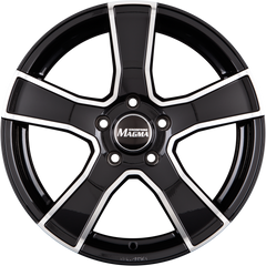 Magma Tezzo lavaschwarz-poliert Alufelge 6.5x16 Zoll ET40 LK 5x115 ML70.2