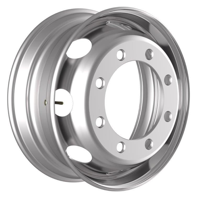 Accuride Stahlfelge 6.75x19.5 Zoll 8/275/221 ET133.1 31460045 Silber RAL9006 einteilig