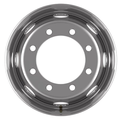 Accuride Stahlfelge 6.75x19.5 Zoll 8/275/221 ET133.1 31460045 Silber RAL9006 einteilig – Bild 2