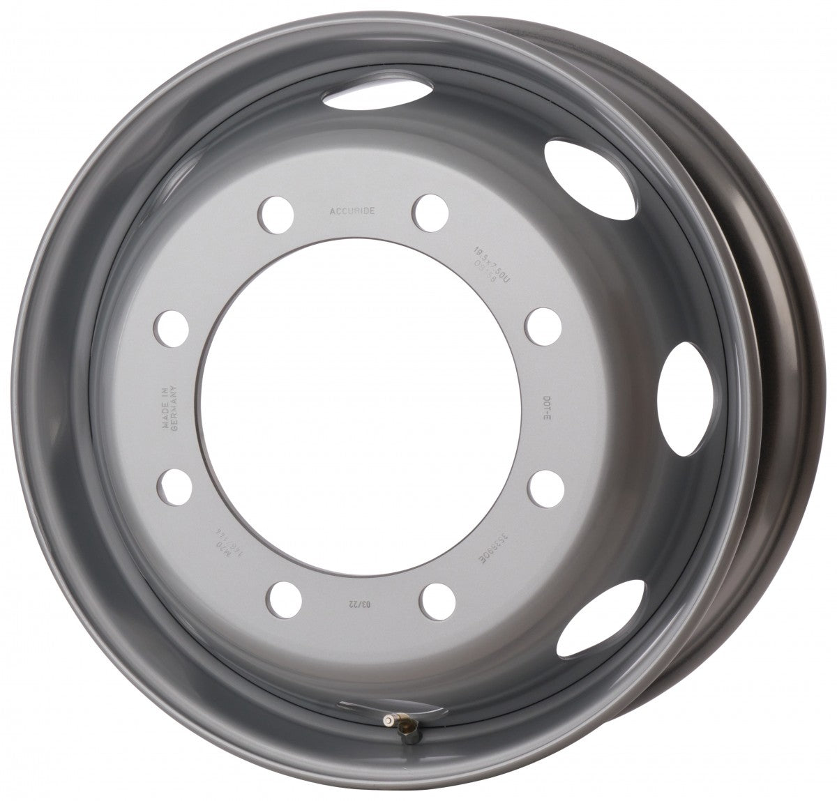 Accuride Stahlfelge 7.50x19.5 Zoll 8/275/221 ET144,1 35369 M20 MZ Silber