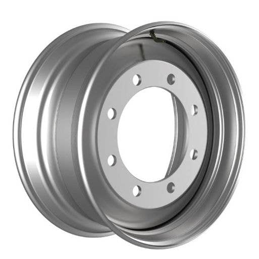 Accuride Stahlfelge 8.25x19.5 Zoll 8/275/221 ET65 31460049 Silber RAL9006 einteilig
